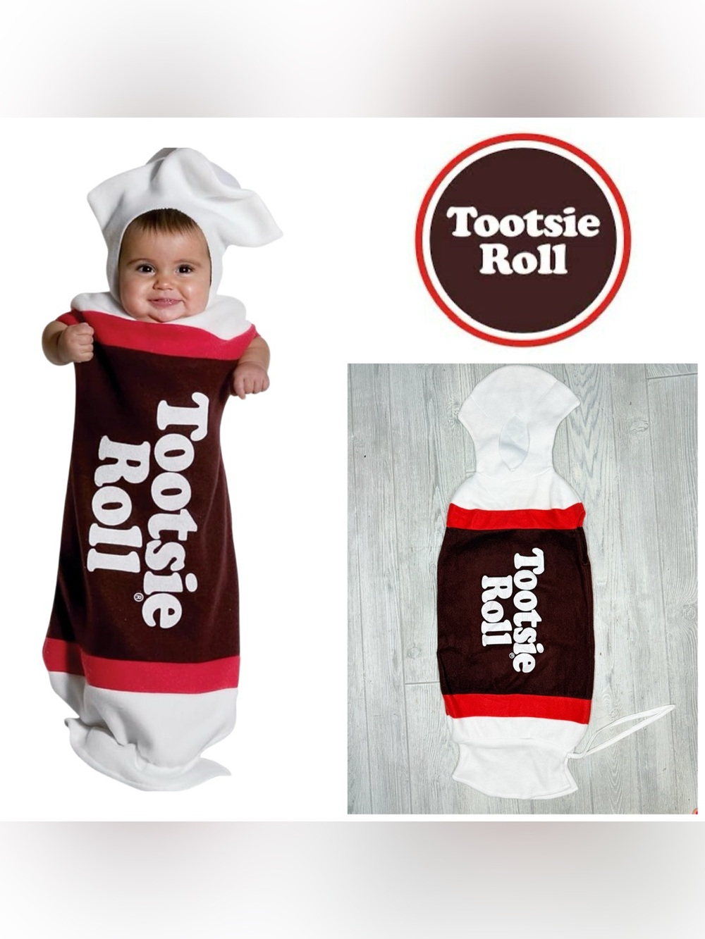 Rasta Imposta Tootsie Roll Bunting halloween Costume dress up cosplay candy baby